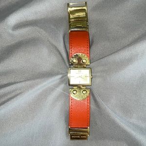 Michael Kors leather band watch
